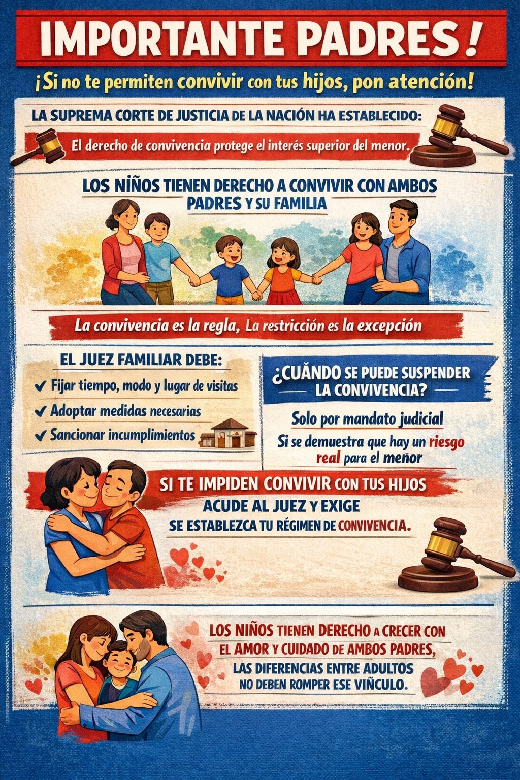Material visual informativo relacionado con convivencia familiar